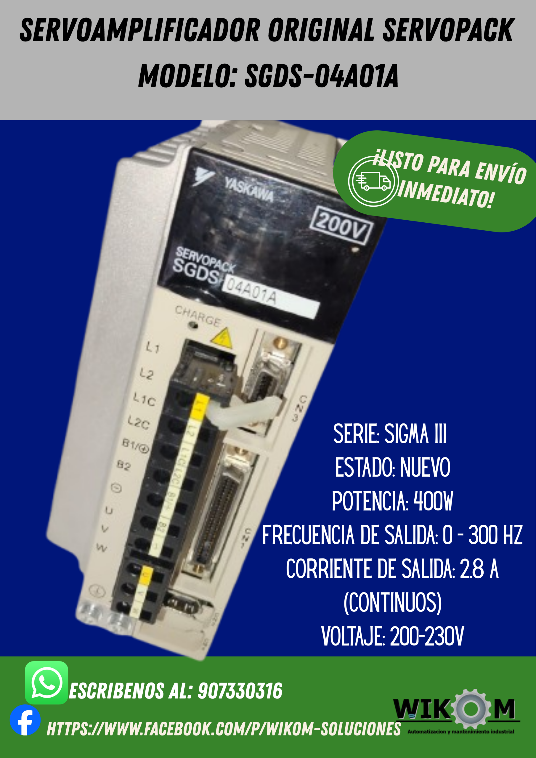SERVOPACK SGDM-20ADA